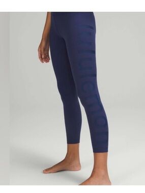 lululemon Navy Logo Align High-Rise Leggings